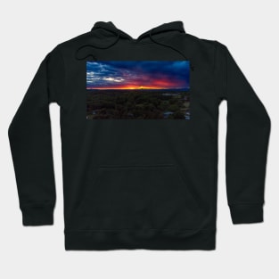 Red Glow Sunset Hoodie